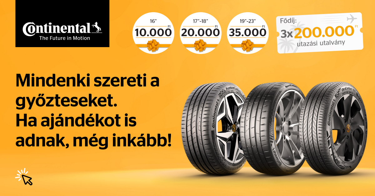 Continental promo 2026 ny&aacute;r